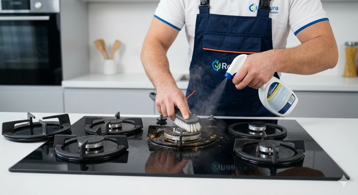 Gas Hob Deep Cleaning